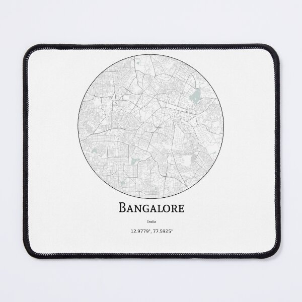 Item preview, Topography of Bangalore designed and sold by JohnnysHeath.