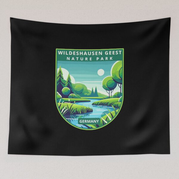 Item preview, Retro Wildeshausen Geest Nature Park designed and sold by MaateoDesign.