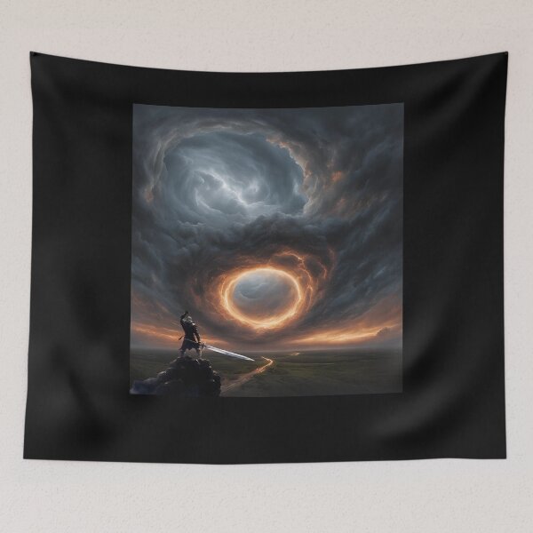 Item preview, The Warrior and the Portal: In the Face of Heavenly Chaos designed and sold by Zientala.