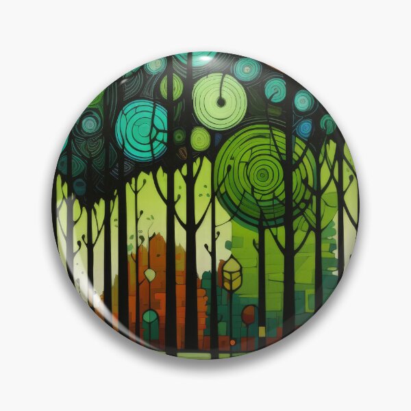 Item preview, Circular Forest Abstract Artwork designed and sold by davidelder.