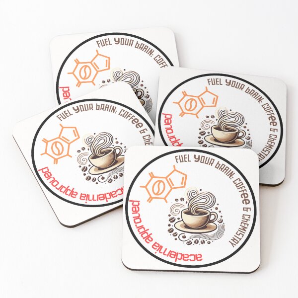 Item preview, Fuel Your Brain: Academia Approved Coffee & Chemistry Collection designed and sold by Clove-Valley.