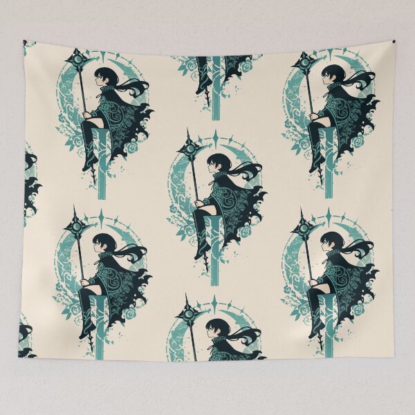 Item preview, 'The Wand' Anime tarot inspired card designed and sold by MendaciousMina.