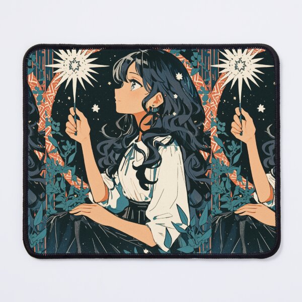 Item preview, 'The Wand' Anime tarot inspired card designed and sold by MendaciousMina.