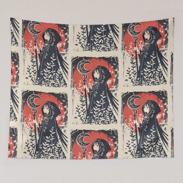 Item preview, 'The Wheel of Fortune' Anime tarot inspired card designed and sold by MendaciousMina.