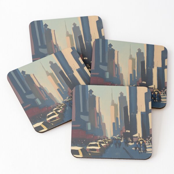 Item preview, New York City Muted Tones Painting designed and sold by trajeado14.