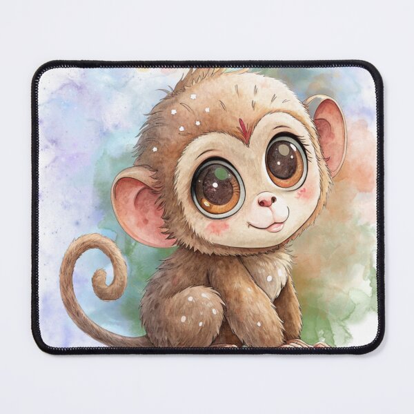 Item preview, Adorable Little Monkey with Playful Smile designed and sold by Angellacelin.