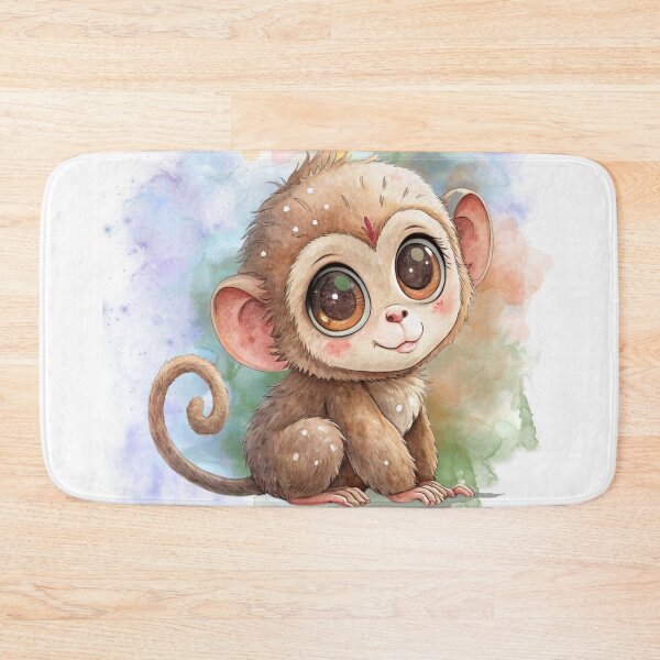 Item preview, Adorable Little Monkey with Playful Smile designed and sold by Angellacelin.