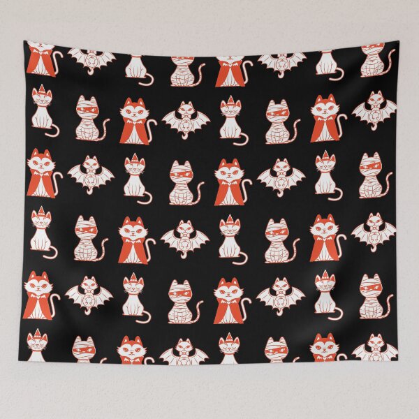 Item preview, 4 Cute Halloween Cat Sticker Set designed and sold by AliCaliDesigns.