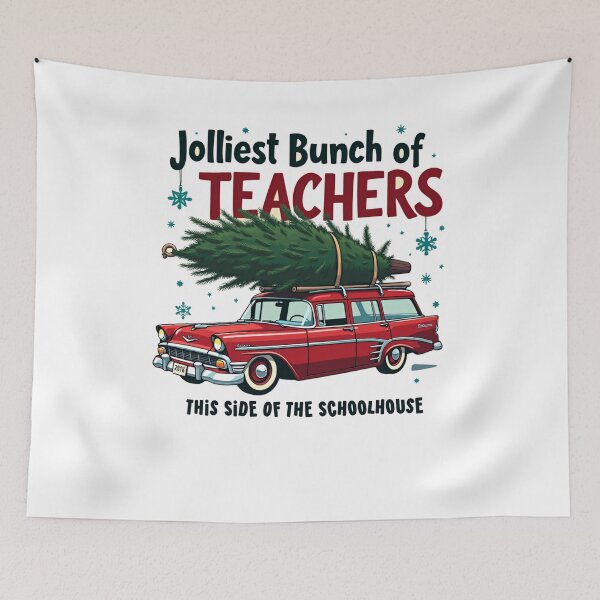 Item preview, Xmas Jolliest Bunch of Teachers This Side Of The Schoolhouse designed and sold by ArtFromBeyond.
