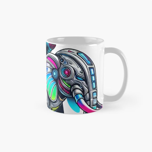 Item preview, Cyber Santa on Futuristic Elephant Ride Holiday Design designed and sold by lubushop1.