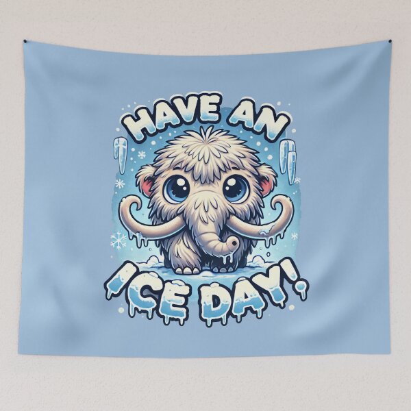 Item preview, Have an Ice Day Mammoth Christmas Design designed and sold by leyfinder.