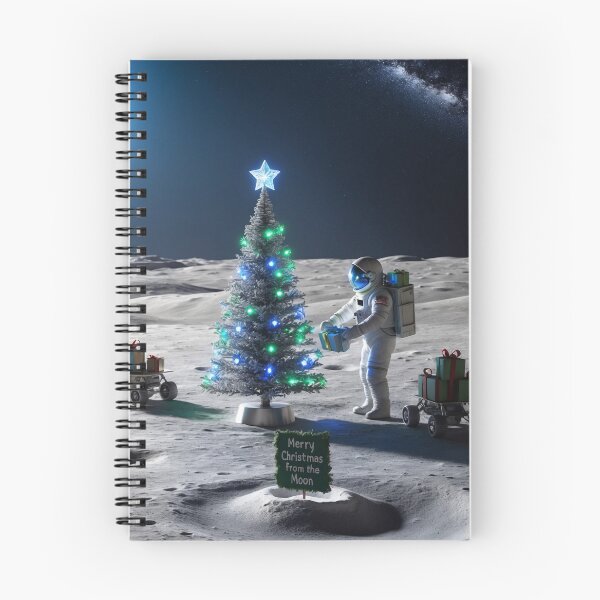 Item preview, Christmas on the Moon designed and sold by Pays-des-Pixels.