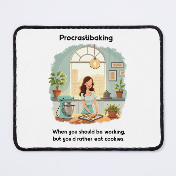 Item preview, Procrastibaking designed and sold by FunandWhimsy.