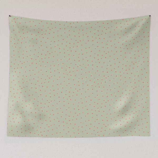 Artikelvorschau, Whimsy Dots Polka Dot Muster - Tee + Koralle entworfen und verkauft von Irene Estelle.