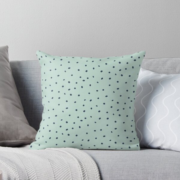 Artikelvorschau, Whimsy Dots Polka Dot Muster - Minze + Dämmerung entworfen und verkauft von Irene Estelle.