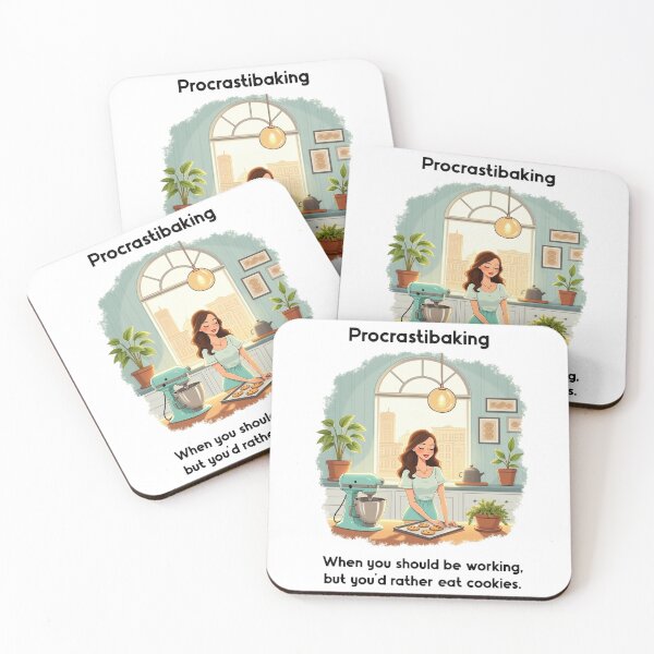 Item preview, Procrastibaking designed and sold by FunandWhimsy.