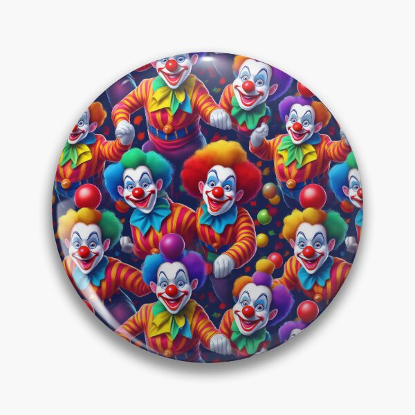Item preview, Circus Clowning: A whimsical pattern featuring clowns performing acrobatic feats and juggling colorful balls. designed and sold by Grang Art Artistic Designs.