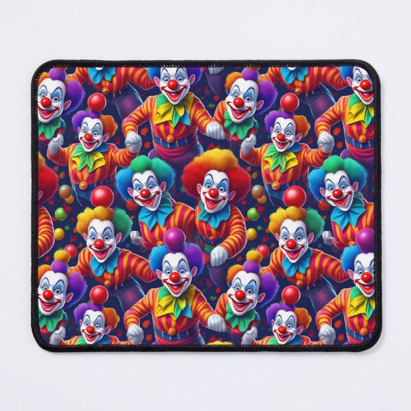 Item preview, Circus Clowning: A whimsical pattern featuring clowns performing acrobatic feats and juggling colorful balls. designed and sold by Grang Art Artistic Designs.