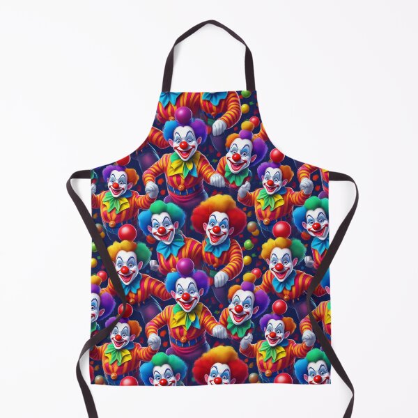 Item preview, Circus Clowning: A whimsical pattern featuring clowns performing acrobatic feats and juggling colorful balls. designed and sold by Grang Art Artistic Designs.