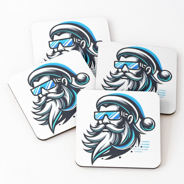 Item preview, Modern Cool Santa with Sunglasses Christmas Art designed and sold by lubushop1.