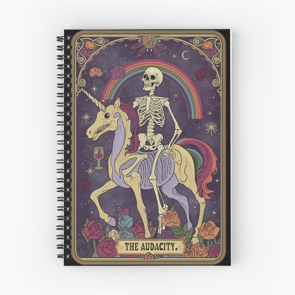 Item preview, The Audacity Skeleton Tarot Card designed and sold by Lunar-And-Leap.