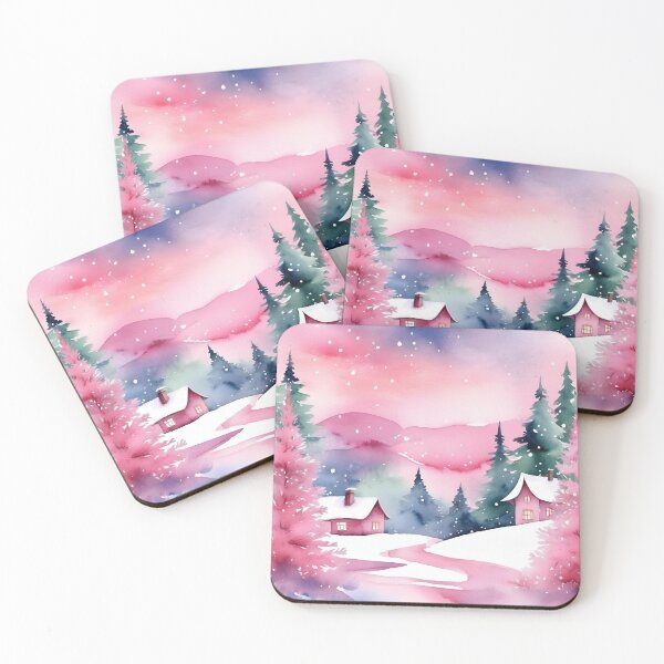 Item preview, Snow Village Winter Wonderland  Home Sweet Pastel Christams   designed and sold by KolorellaS.