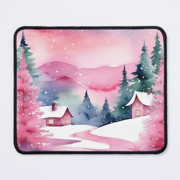 Item preview, Snow Village Winter Wonderland Home Sweet Pastel Christams designed and sold by KolorellaS.