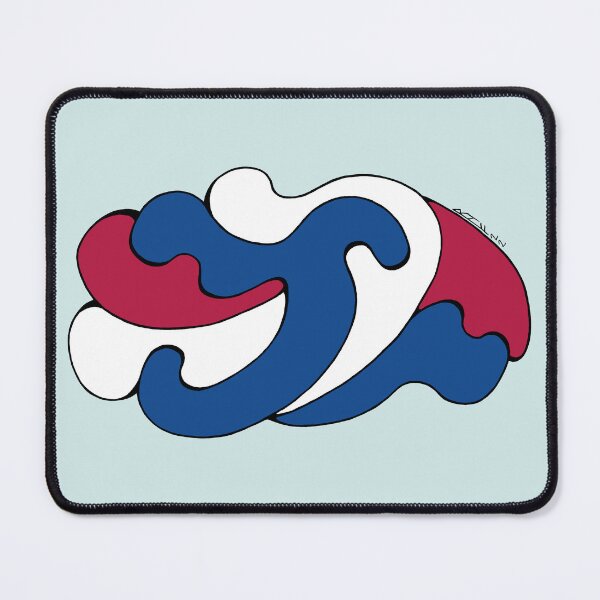 Item preview, Embracing Curves (Red, White, Blue) designed and sold by Azure Lion Productions.
