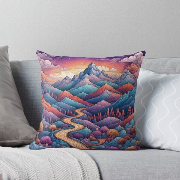 Item preview, Mountainscape Landscape Doodle World designed and sold by Simplybe1.