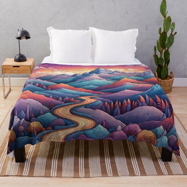 Item preview, Mountainscape Landscape Doodle World designed and sold by Simplybe1.