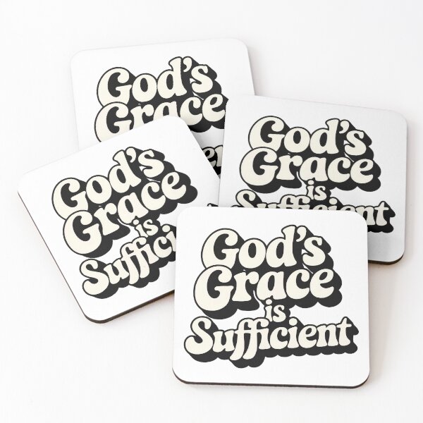Item preview, Godt's Grace Is Sufficient For Me – An Inspirational Bible Verse – 2 Corinthians 12:9 designed and sold by thespecialtyhub.