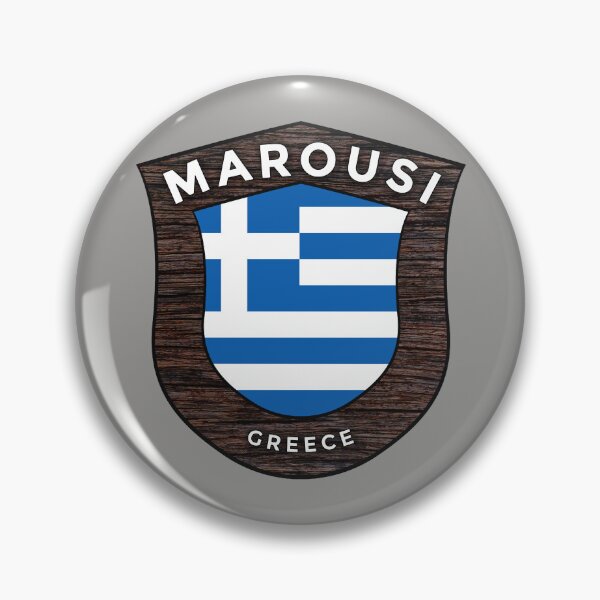 Item preview, Marousi Greece Emblem Flag designed and sold by World Designs.