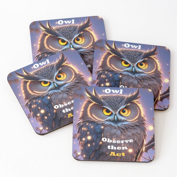 Item preview, Be an Owl - Observe then Act designed and sold by thejungleheroes.