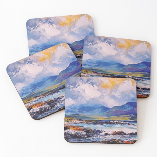 Item preview, Isle of Mull Mountains painting art p   rint designed and sold by davidelder.