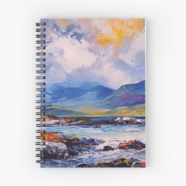 Item preview, Isle of Mull Mountains painting art p   rint designed and sold by davidelder.