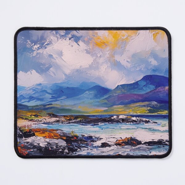 Item preview, Isle of Mull Mountains painting art p   rint designed and sold by davidelder.