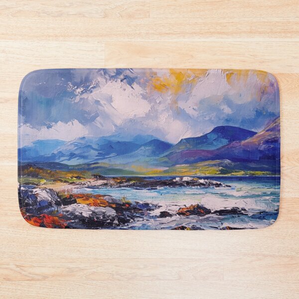 Item preview, Isle of Mull Mountains painting art p   rint designed and sold by davidelder.