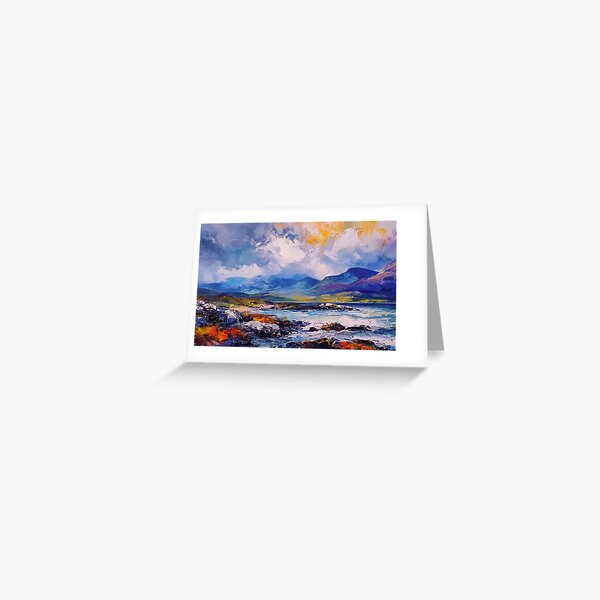 Item preview, Isle of Mull Mountains painting art p   rint designed and sold by davidelder.