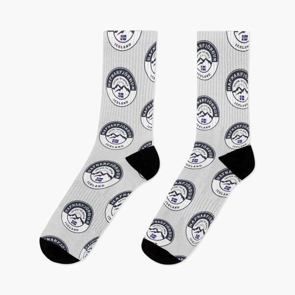 Item preview, Hafnarfjörður Iceland Black and White Crest designed and sold by World Designs.