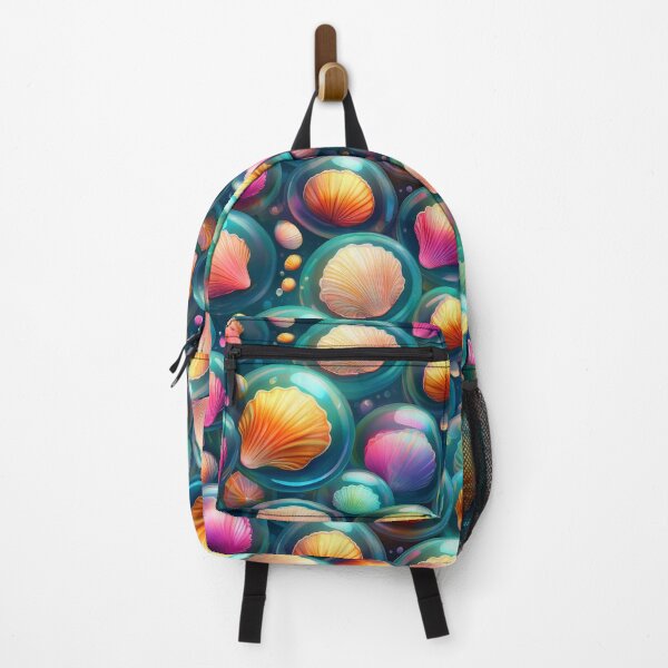 Item preview, Ocean Delight: A fun and vibrant pattern with seashells of various shapes and sizes inside bubbles, embarking on an underwater adventure. designed and sold by Grang Art Artistic Designs.