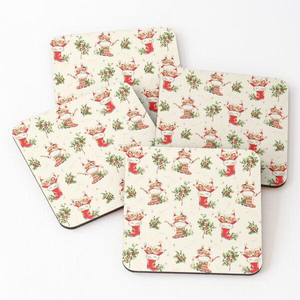 Item preview, Cute Vintage Retro Christmas Red Green Elves designed and sold by tanjica.