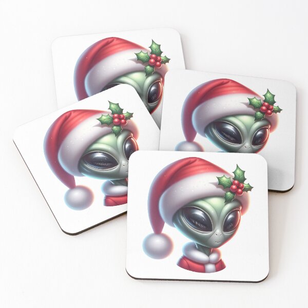 Item preview, Christmas Alien Sticker designed and sold by Travelcases.