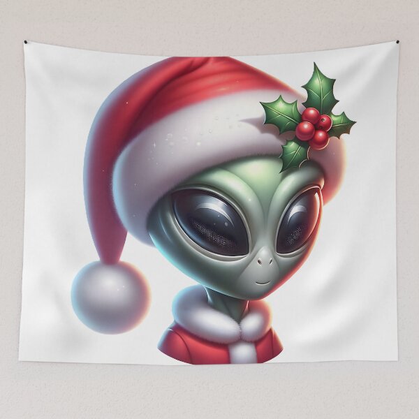 Item preview, Christmas Alien Sticker designed and sold by Travelcases.