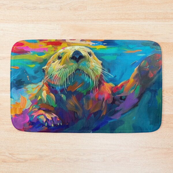 Item preview, Otter Outing Underwater Painting. designed and sold by davidelder.
