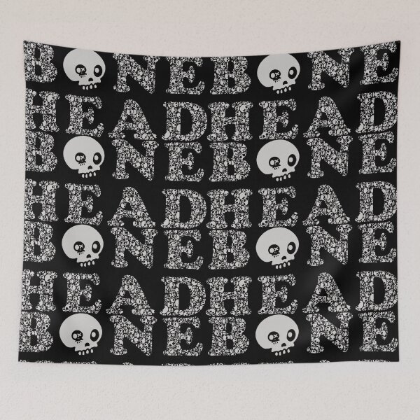 Artikelvorschau, Totenköpfe, die zur Erstellung des Worts „Bone Head Graphic Image“ verwendet wurden entworfen und verkauft von ReFreshU Shop Designs.
