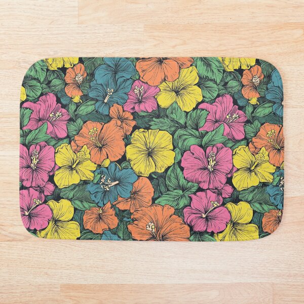 Aperçu de l'œuvre Motif floral d'hibiscus créée et vendue par InkInduldge.