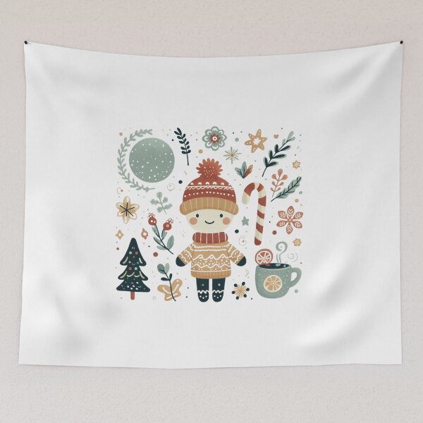 Item preview, Cozy Winter Wonderland Christmas Pattern | Cute Festive Design for Holiday Gifts designed and sold by MiszungART.