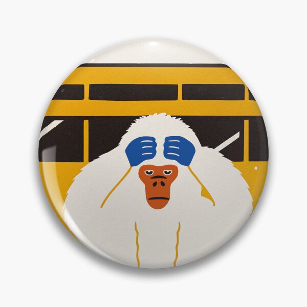 Item preview, Whimsical Japanese Literary Snow Monkey 雪猿 Design designed and sold by pablobroon.