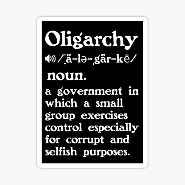 Item preview, Copy of The Definition of Oligarchy designed and sold by Unhinged Heather.