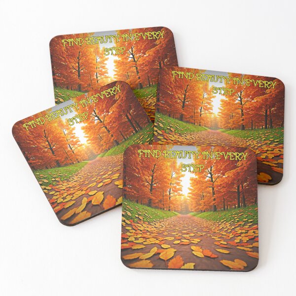Item preview, Beauty in Every Step | Motivational Autumn Path designed and sold by KathleensCo52.